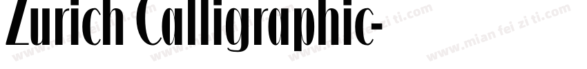 Zurich Calligraphic字体转换